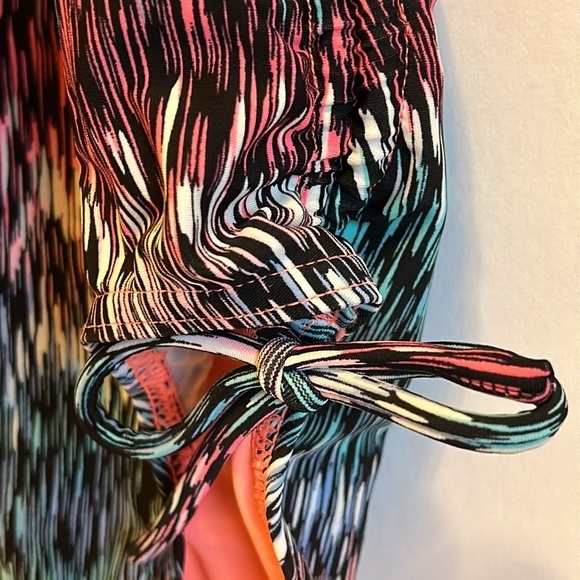 Pink Blue Aqua Racer Back One  Swim Women’s Small SUMMER SALE $10 - Picture 3 of 6